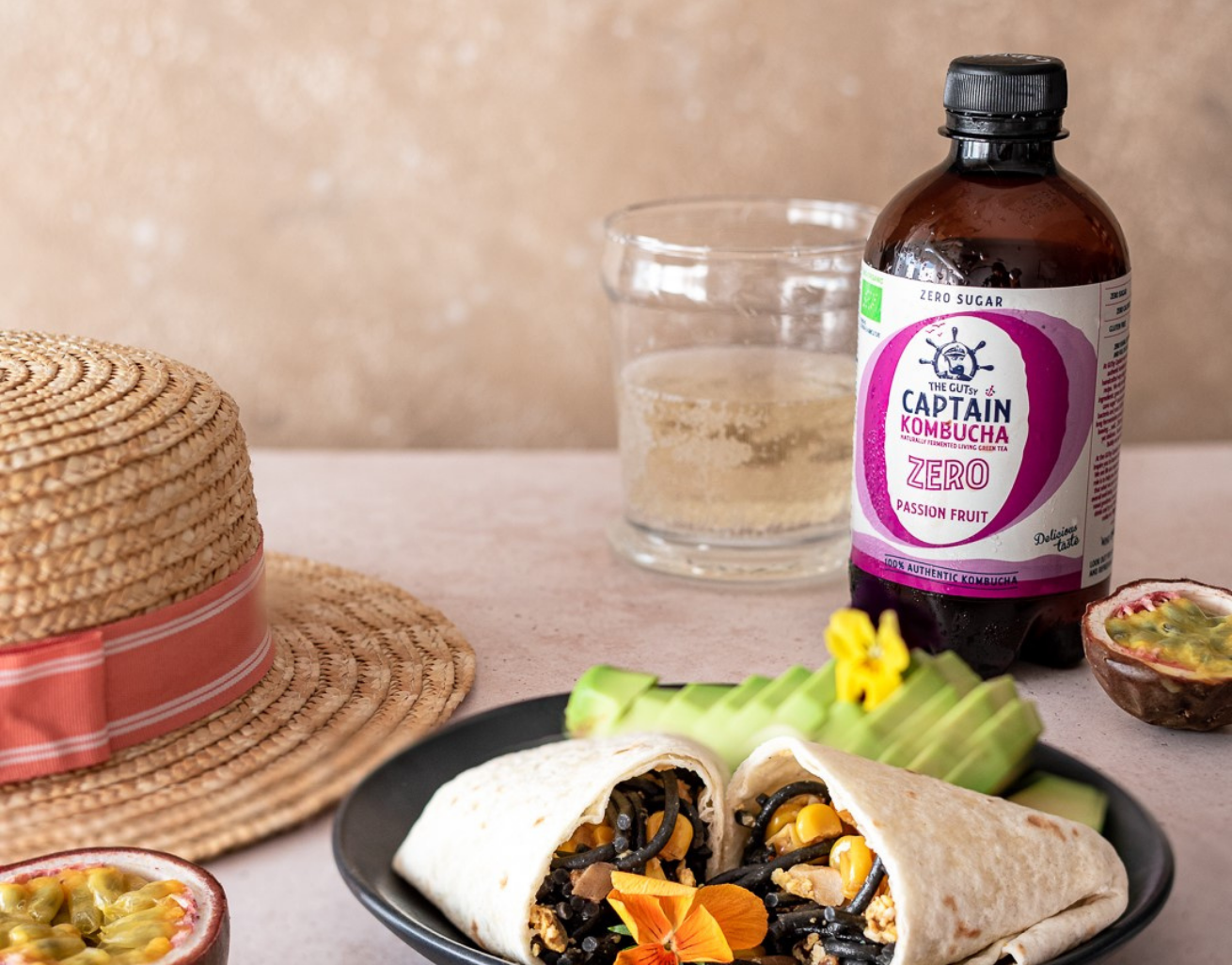 gutsy captain beber kombucha maracuja