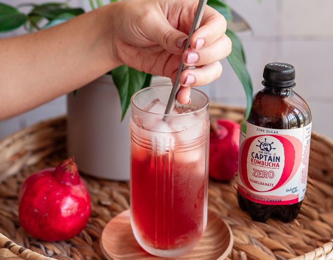 gutsy captain kombucha romã