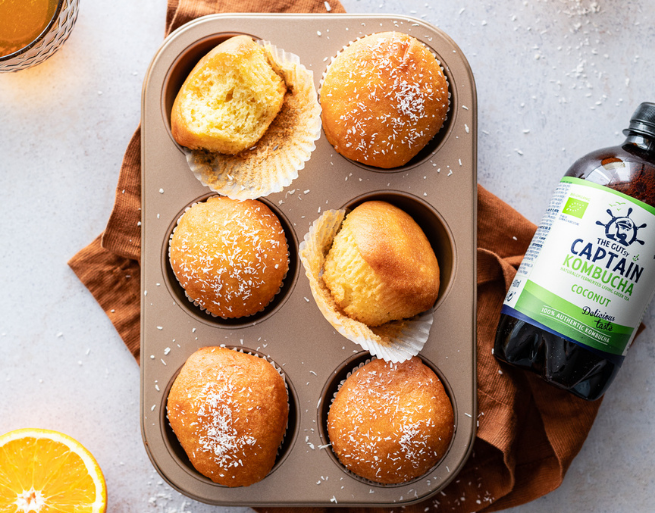muffins laranja kombucha coco
