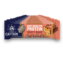 GUTsy Captain GUT HEALTH &  PROTEIN SOFT BAR - Chocolate com Amendoins e Crocantes 12 x 45g