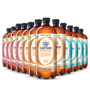 GUTsy Captain Kombucha Zero - Pack Multi-Sabor 12x1L