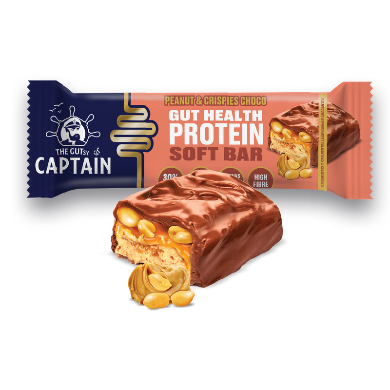 GUTsy Captain GUT HEALTH &  PROTEIN SOFT BAR - Pack Multi-sabor 12 x 50g