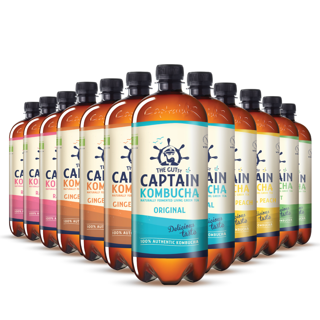 GUTsy Captain Kombucha - Pack Multi-Sabor 12x1L