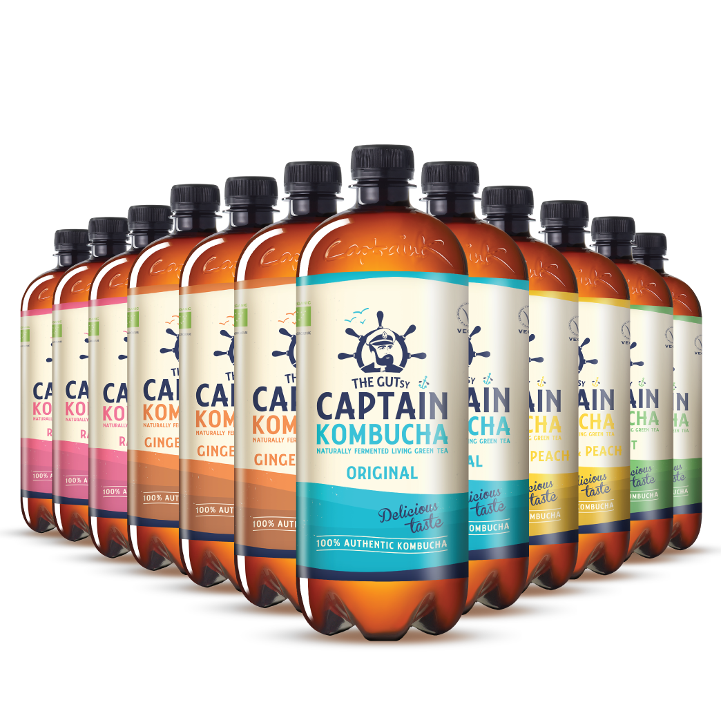 GUTsy Captain Kombucha - Pack Multi-Sabor 12x1L