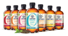gutsy captain kombuchas zero vários sabores