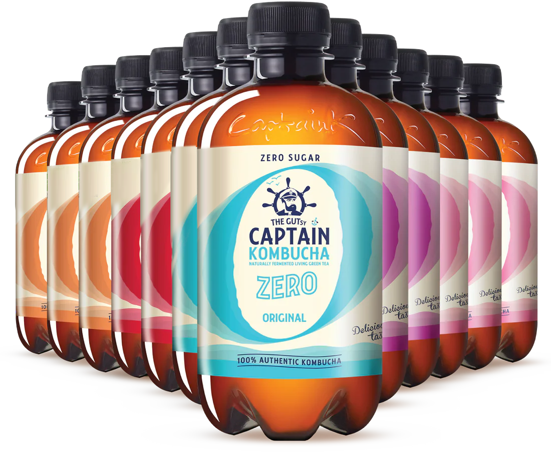 GUTsy Captain Kombucha Zero - Pack Multi-Sabor 12x400mL