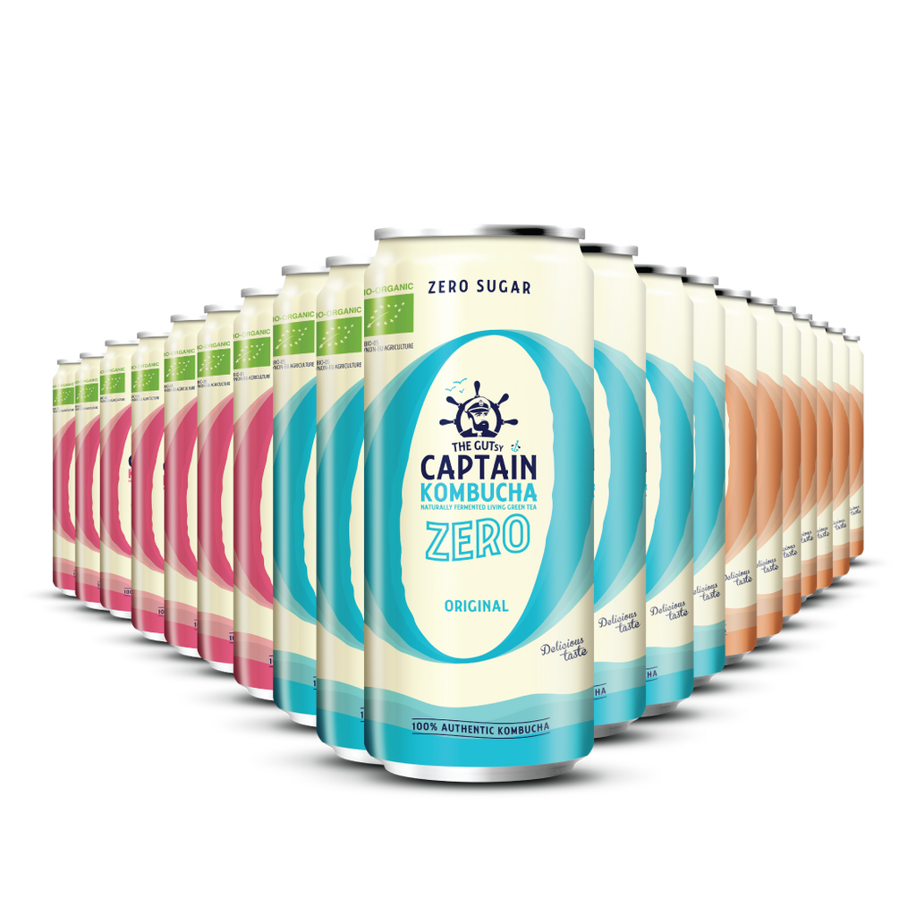 GUTsy Captain Kombucha Zero - Pack Multi-Sabor 20x250mL