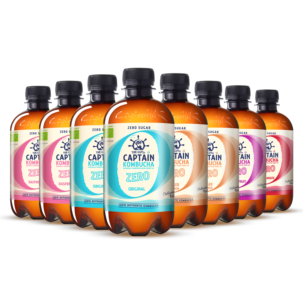 GUTsy Captain Kombucha Zero - Pack Multi-Sabor 8x400mL