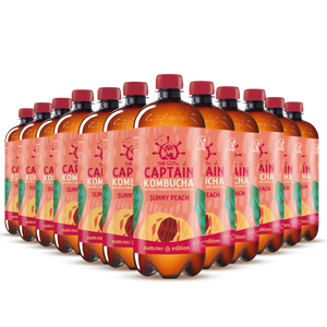 GUTsy Captain Kombucha Pêssego - 12x1L