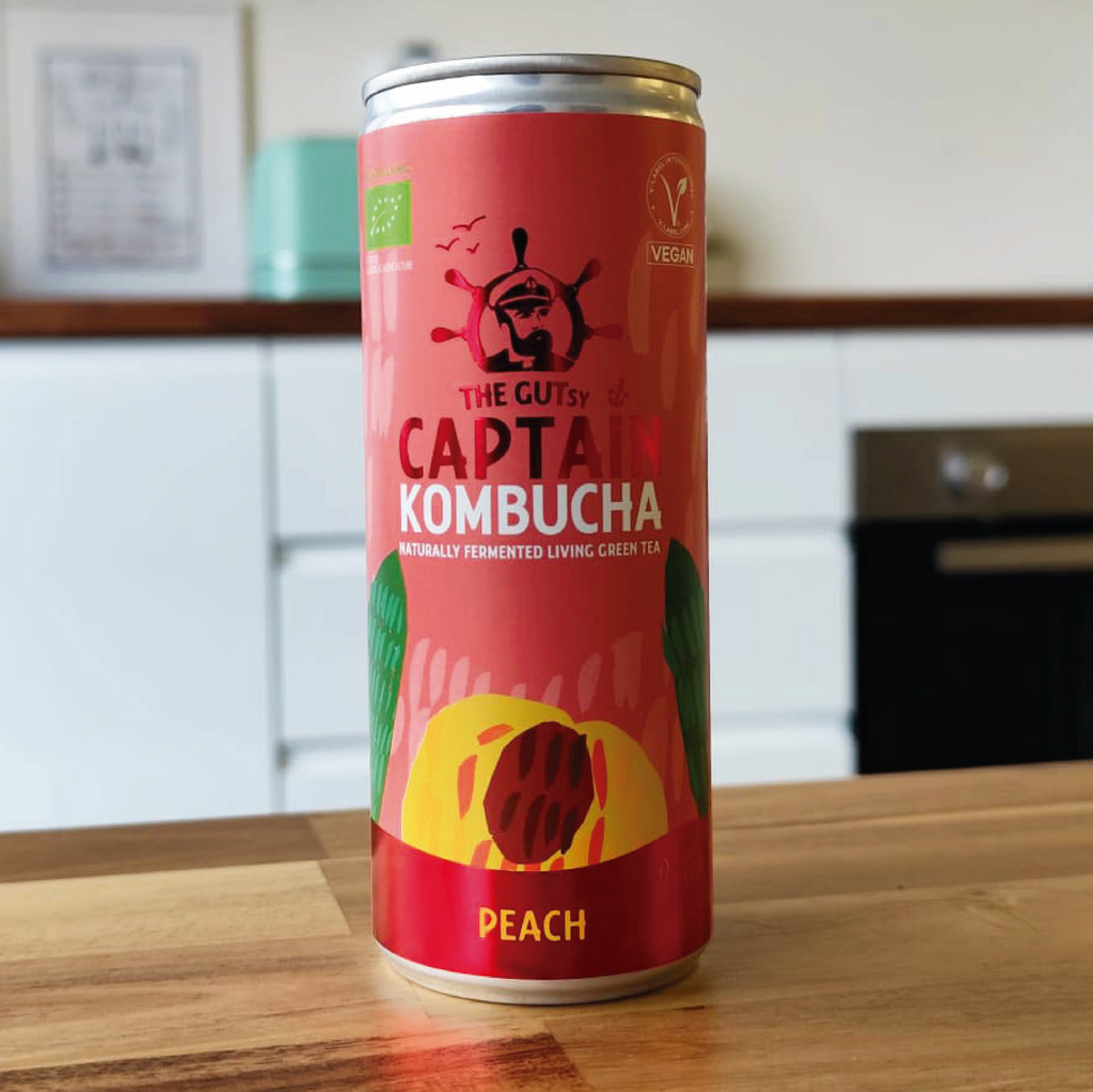 GUTsy Captain Kombucha Pêssego 20x250mL
