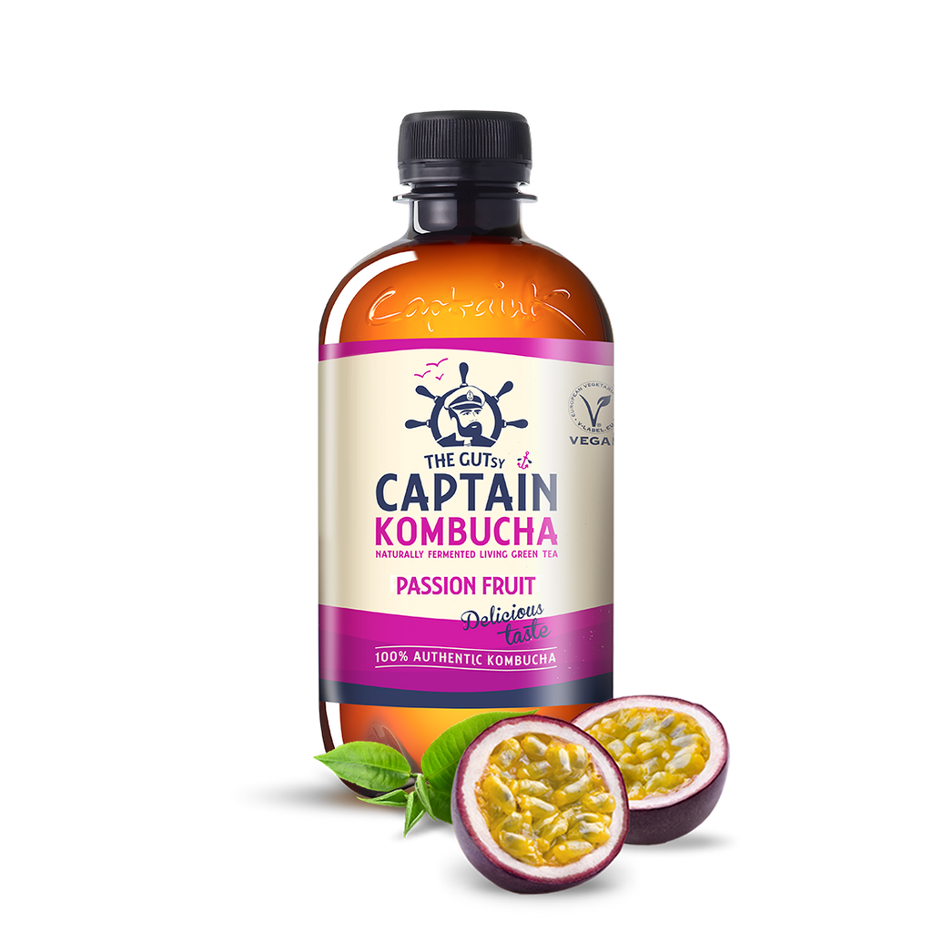 GUTsy Captain Kombucha Maracujá 12x400mL