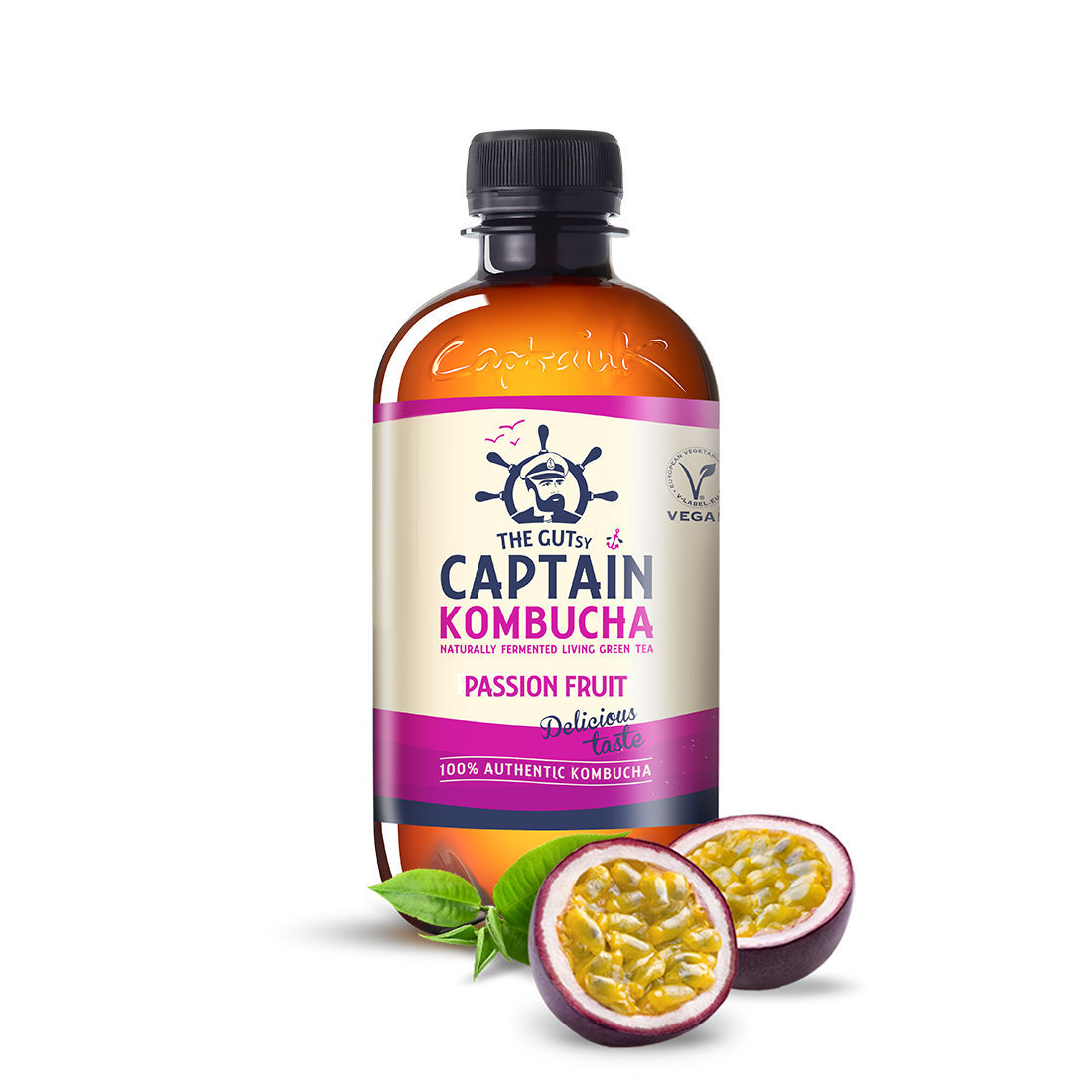 GUTsy Captain Kombucha Maracujá 12x400mL