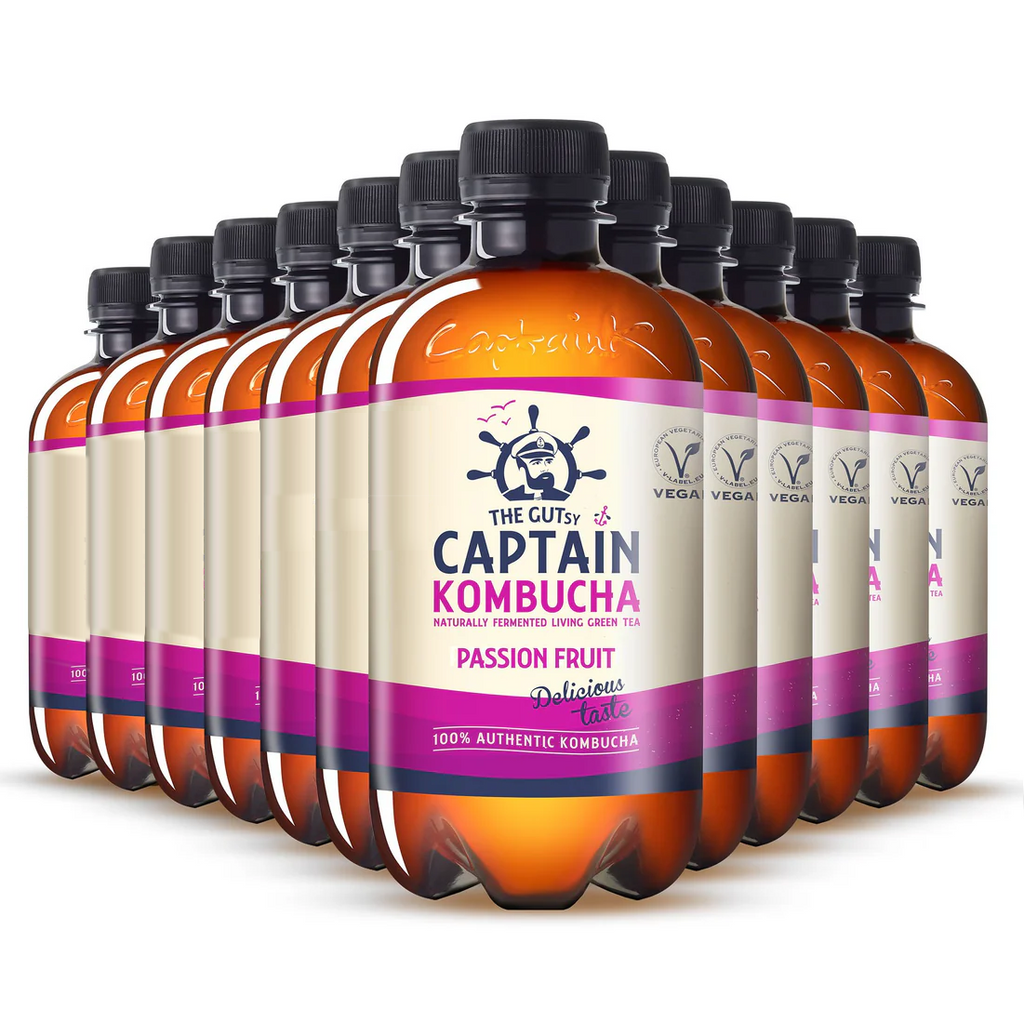 GUTsy Captain Kombucha Maracujá 12x400mL