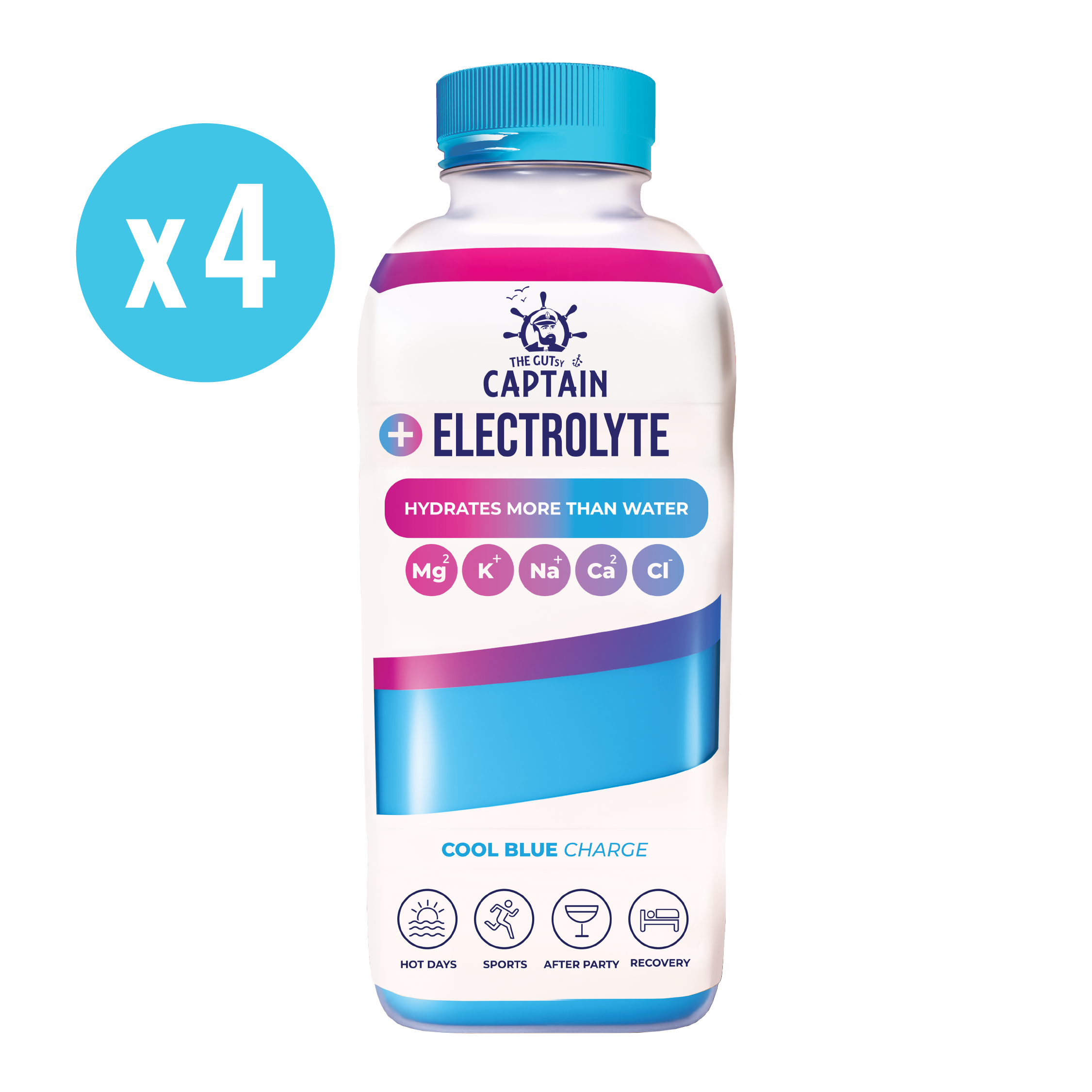 Electrolyte Cool Blue 4x600ml