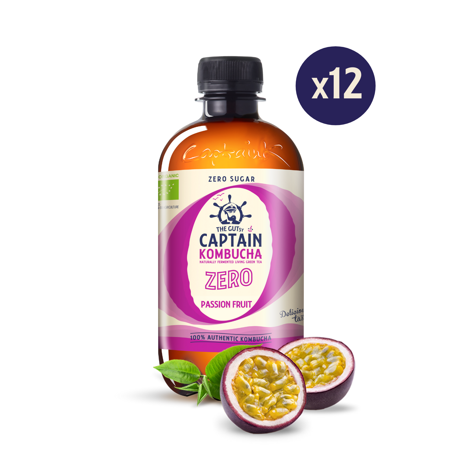 Kombucha Zero Maracujá 12x400mL