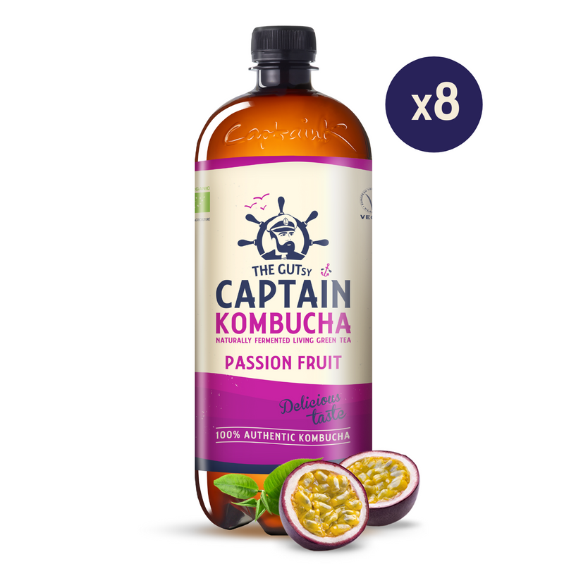 GUTsy Captain Kombucha Maracujá 8x1L