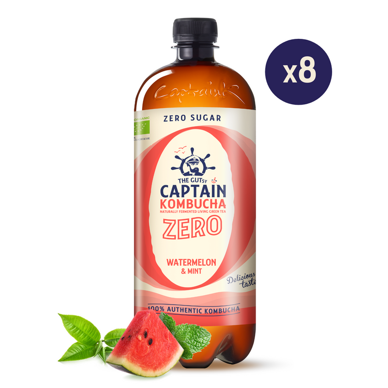Kombucha Zero Melancia e Menta 8x1L