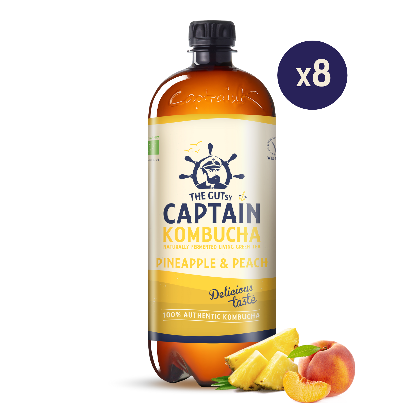 Kombucha Ananás e Pêssego