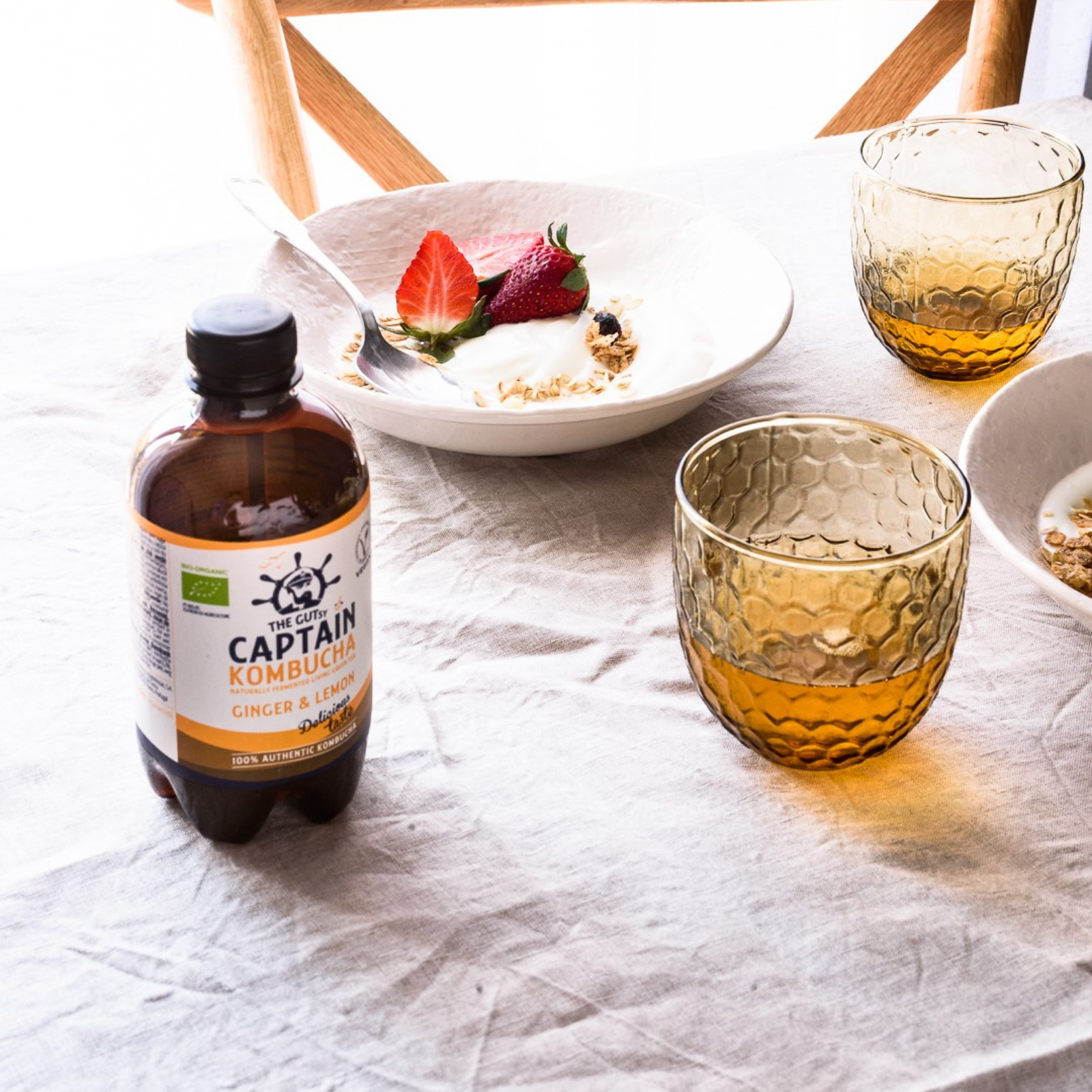 GUTsy Captain Kombucha Gengibre e Limão 12x400mL