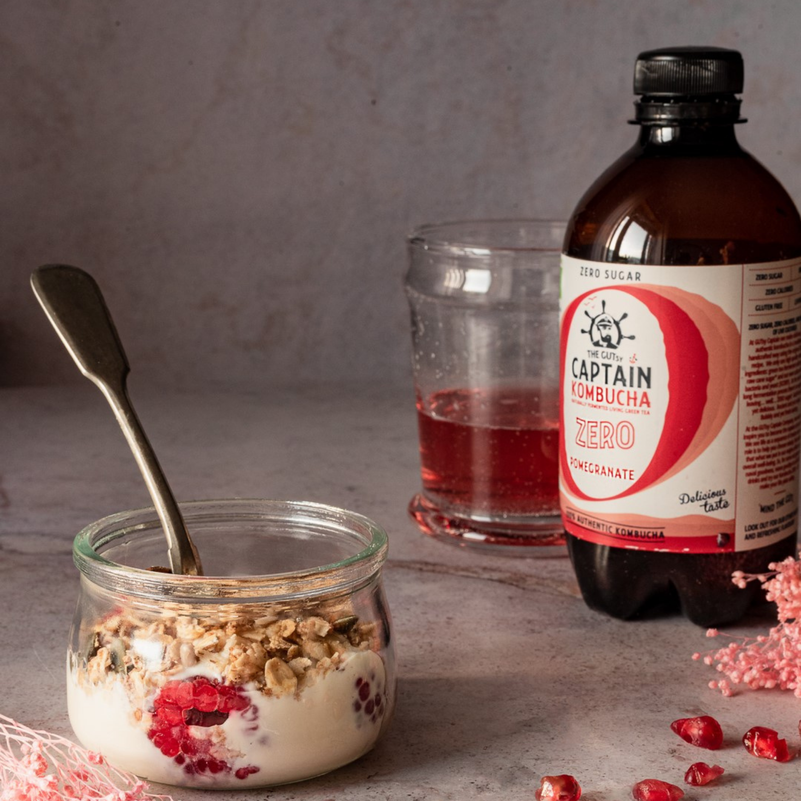 Kombucha Zero Romã 12x400mL