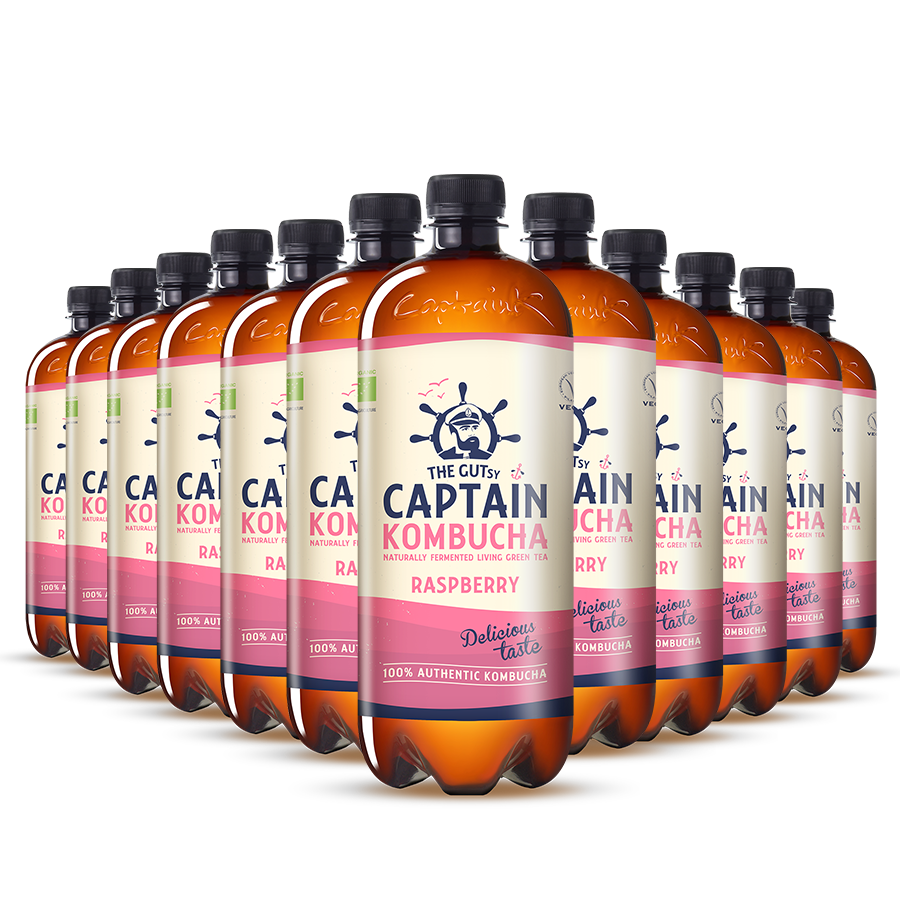 GUTsy Captain Kombucha Framboesa - 12x1L
