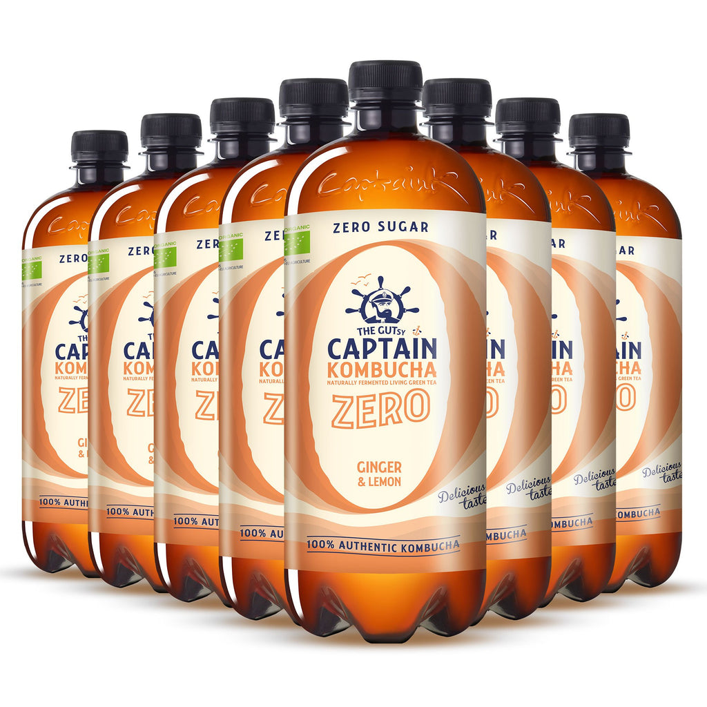Kombucha Zero Gengibre e Limão 8x1L