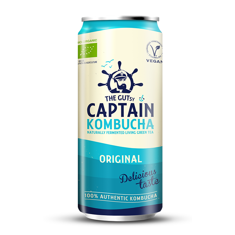 GUTsy Captain Kombucha Original Lata 20x250mL