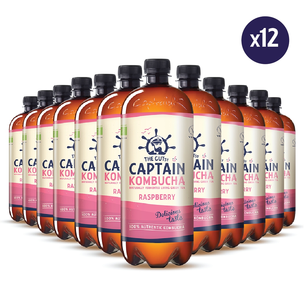 GUTsy Captain Kombucha Framboesa - 12x1L