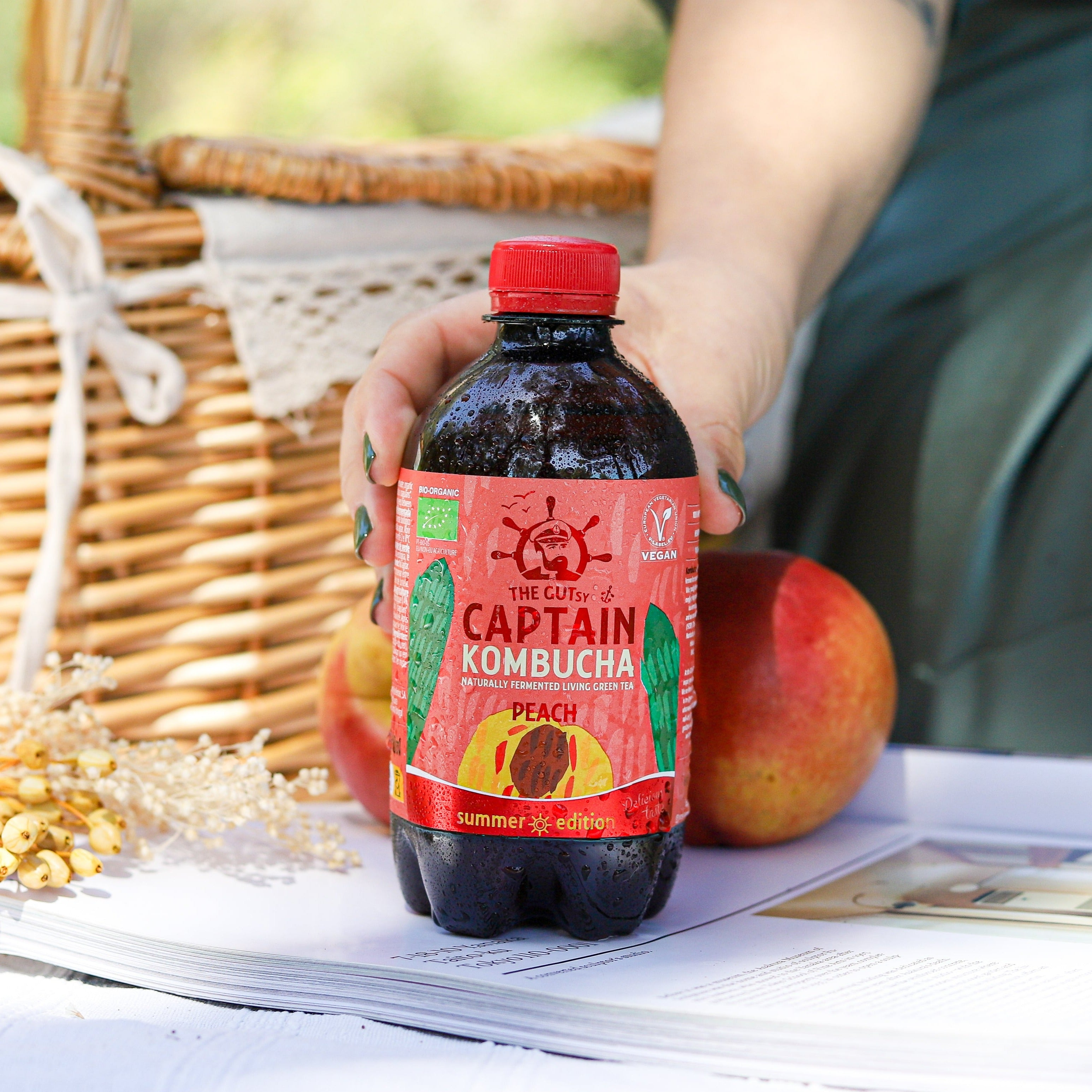 GUTsy Captain Kombucha Pêssego - 12x400ml