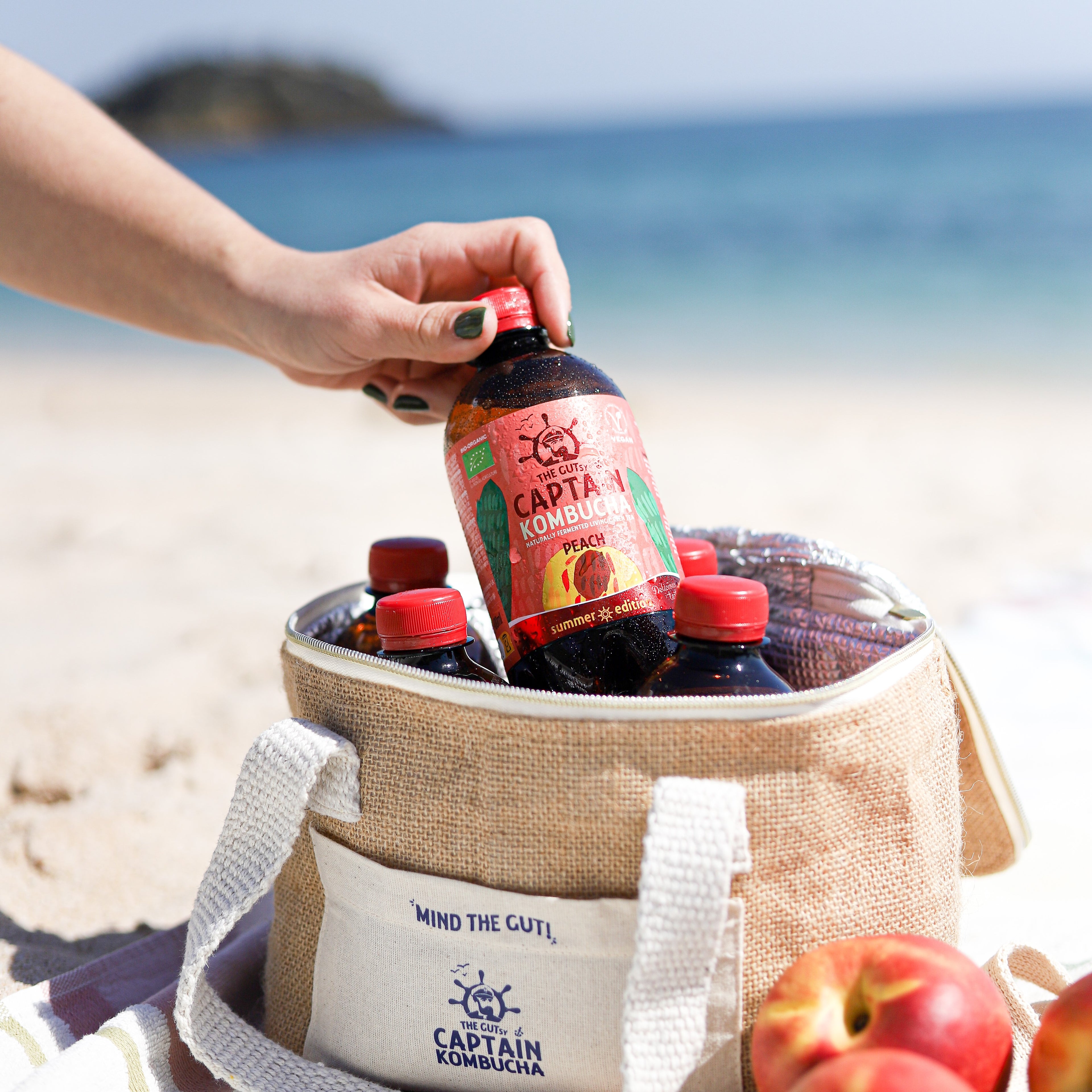 GUTsy Captain Kombucha Pêssego - 12x400ml