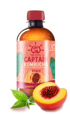 GUTsy Captain Kombucha Pêssego - 12x400ml