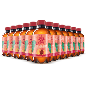 GUTsy Captain Kombucha Pêssego - 12x400ml