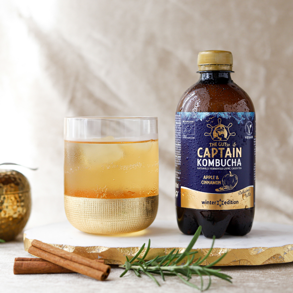 GUTsy Captain Kombucha Maçã e Canela - Winter Edition 12x400mL
