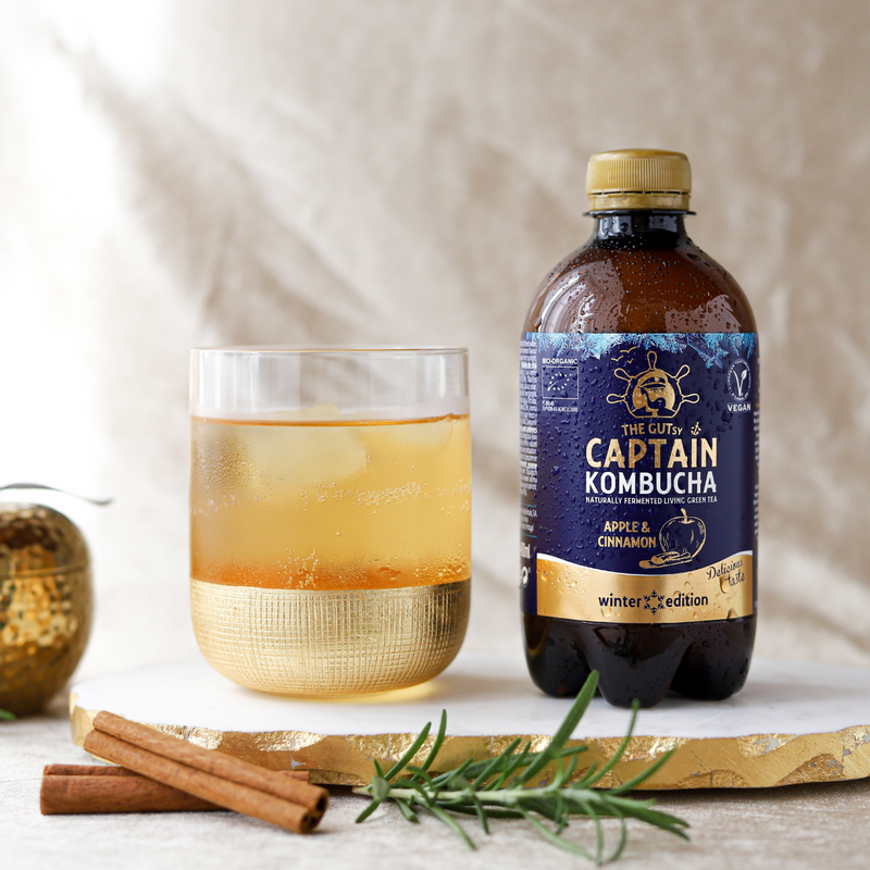 GUTsy Captain Kombucha Maçã e Canela - Pack Prova Winter Edition