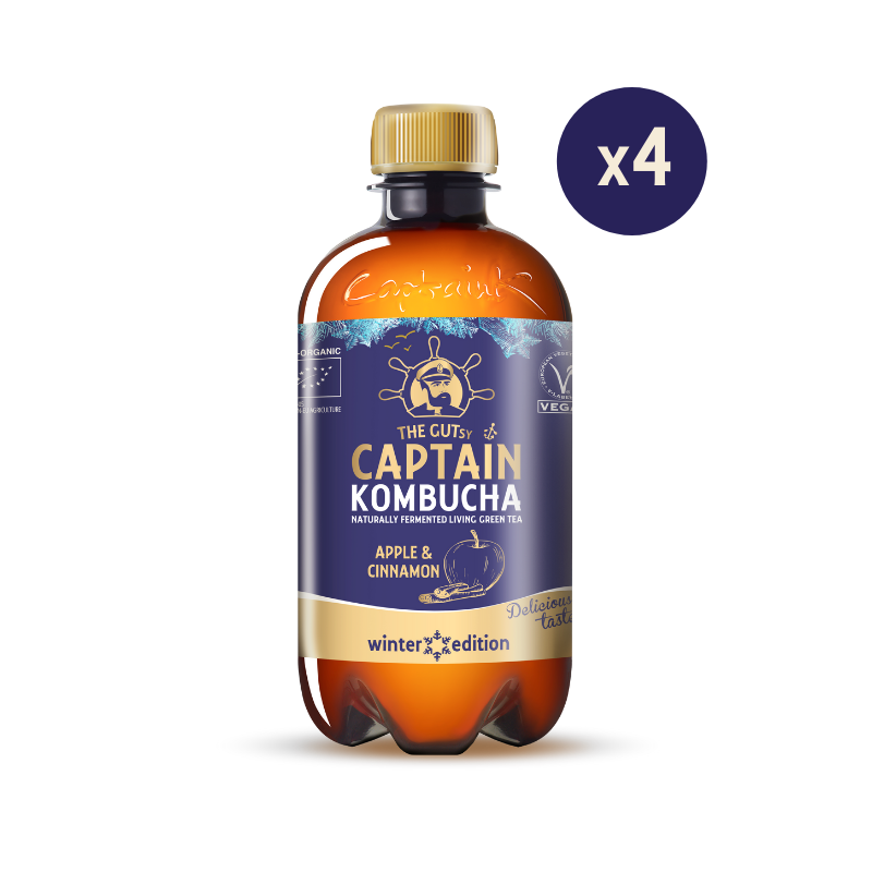 GUTsy Captain Kombucha Maçã e Canela - Pack Prova Winter Edition