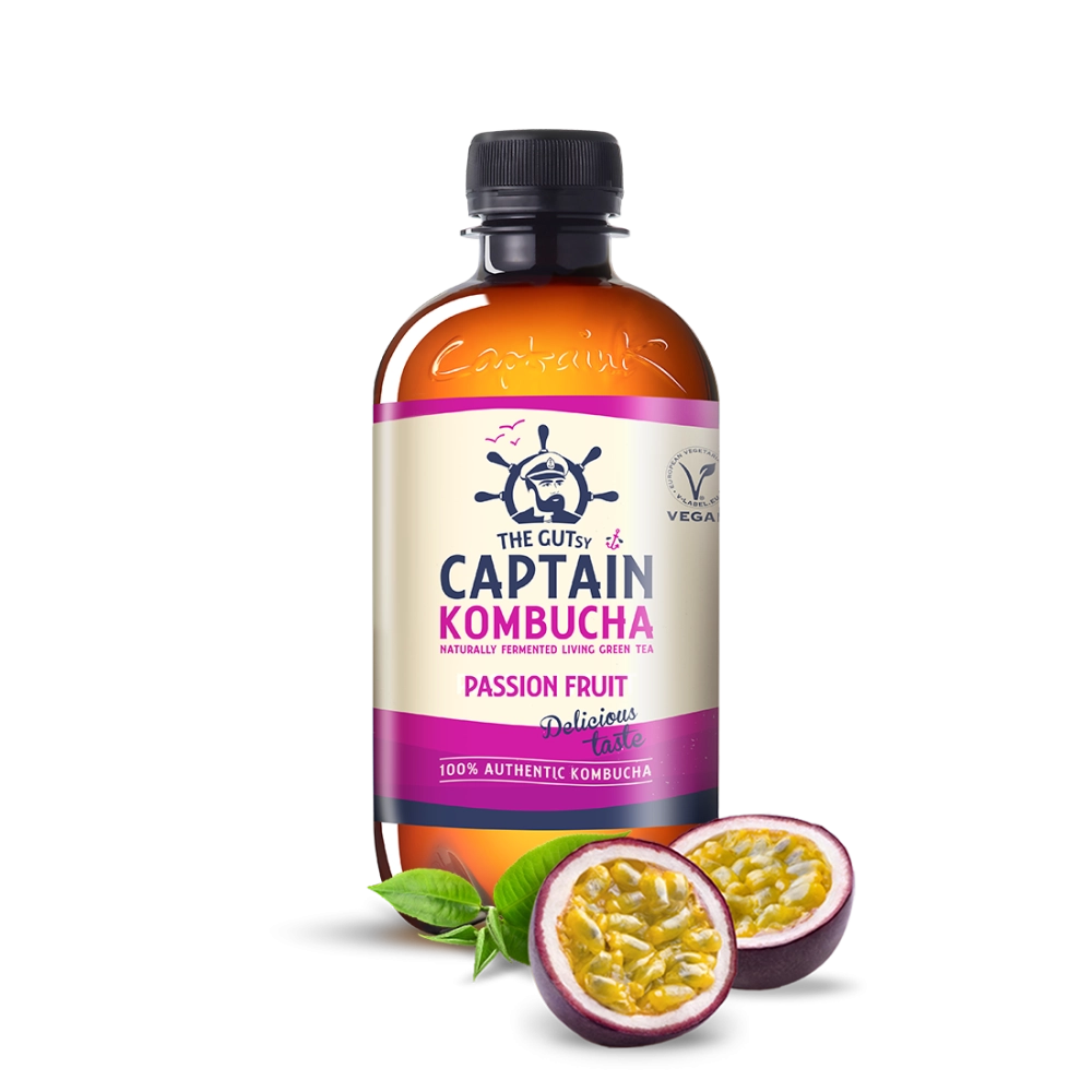 GUTsy Captain Kombucha Maracujá 12x400ml