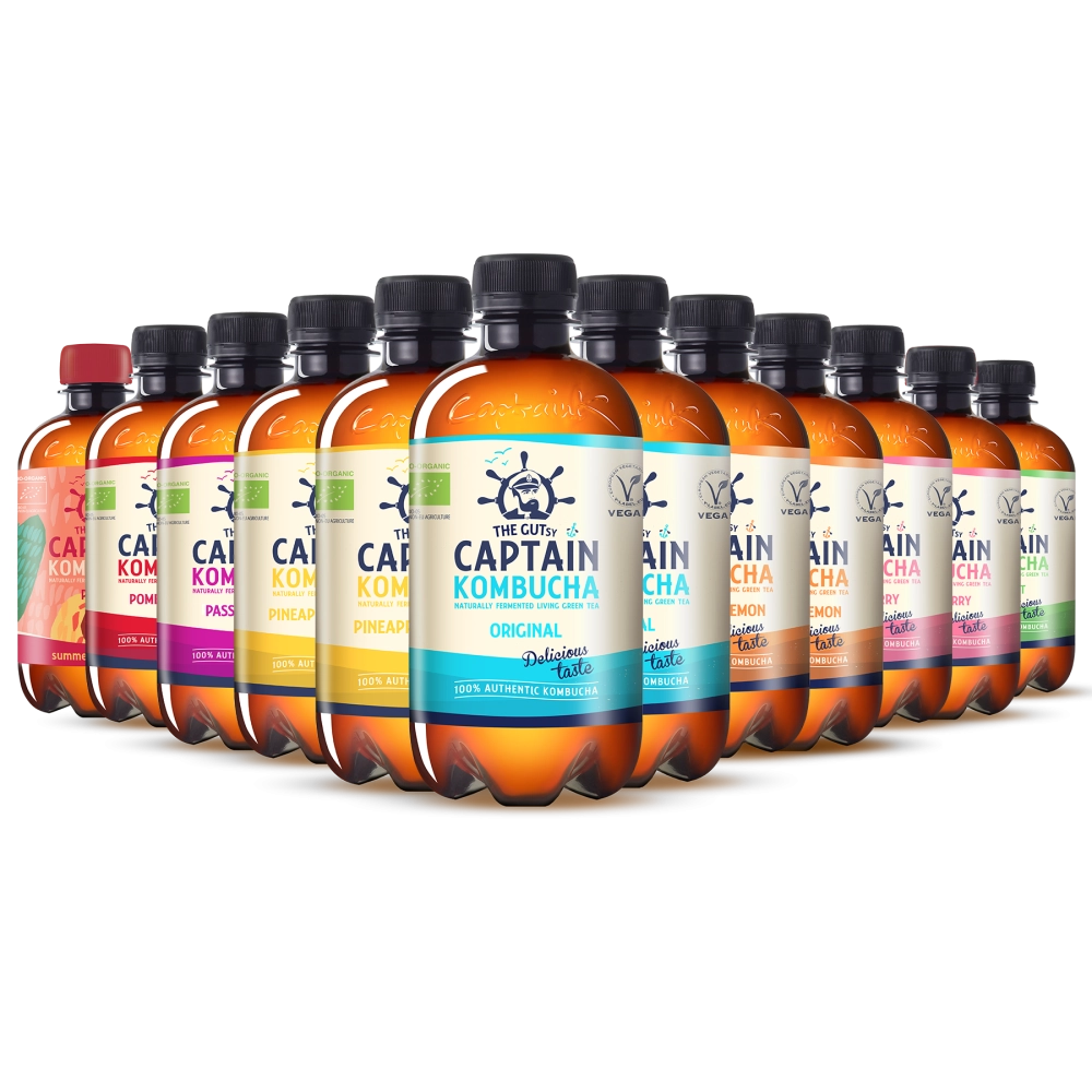 GUTsy Captain Kombucha - Pack Multi-Sabor  400mL