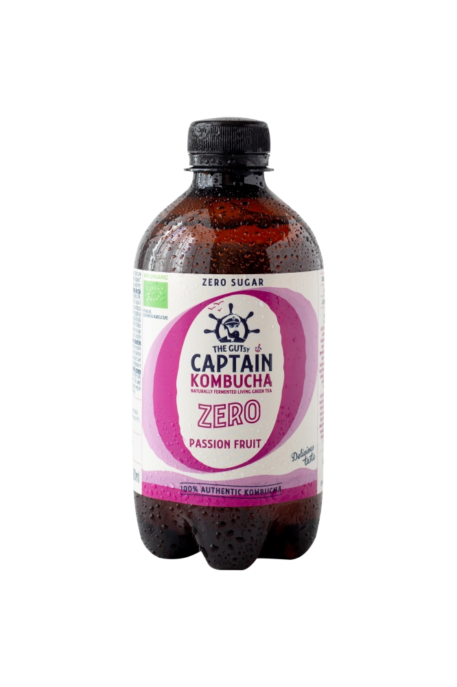 GUTsy Captain Kombucha Zero Maracujá12x400mL